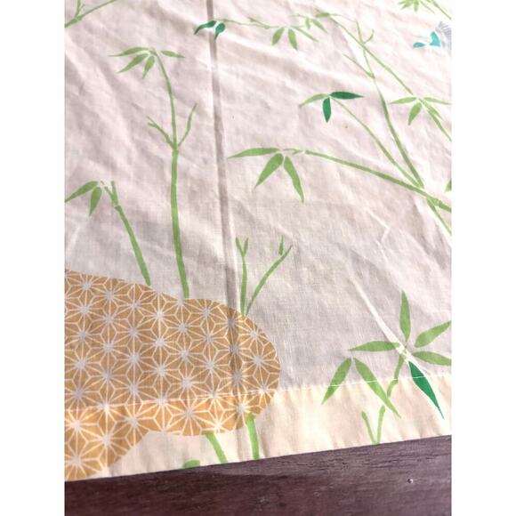 VTG West Point Pepperell Shower Curtain Asian Inspired Birds Bamboo 69"x72" - Picture 4 of 13